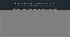 Desktop Screenshot of kealakeherobotics.org